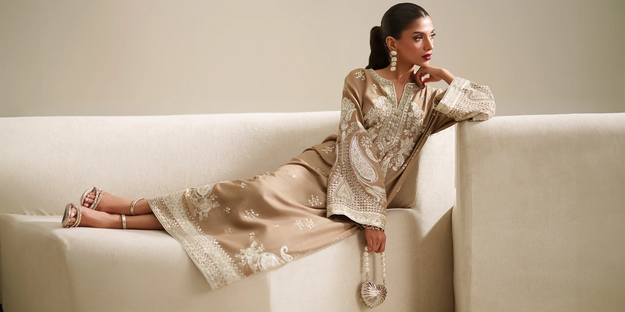 EMBROIDERED KAFTAN (E1075/104/007) - Image 10