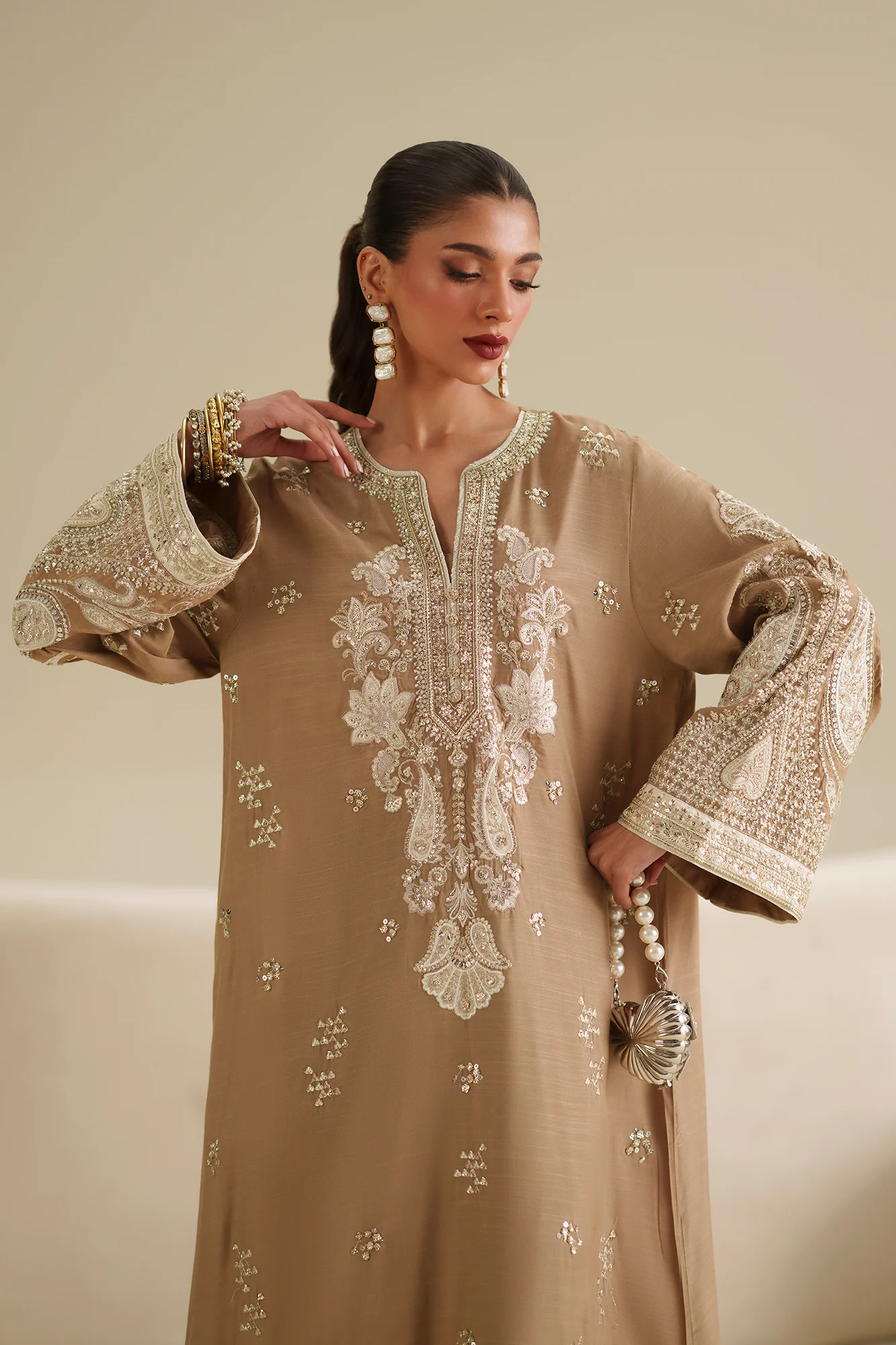 EMBROIDERED KAFTAN (E1075/104/007) - Image 7