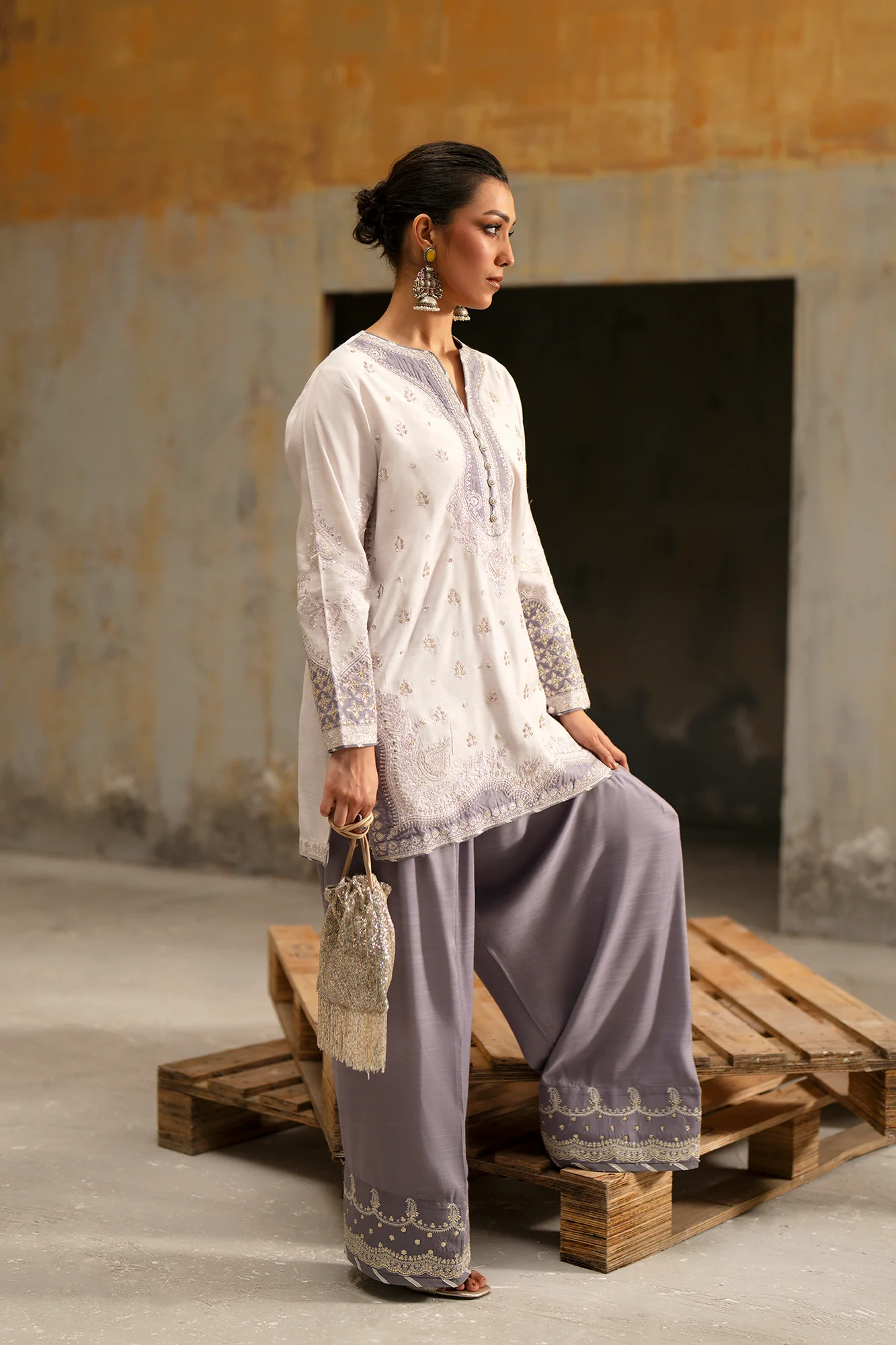 EMBROIDERED SUIT (E1071/104/515) - Image 7