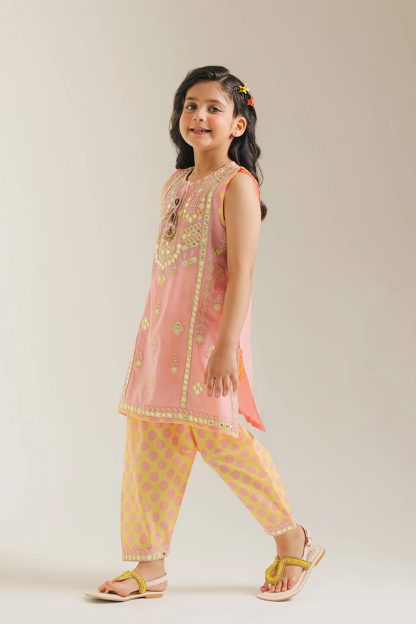 EMBROIDERED SUIT (E1233/402/327 E1233/302/327) - Image 3