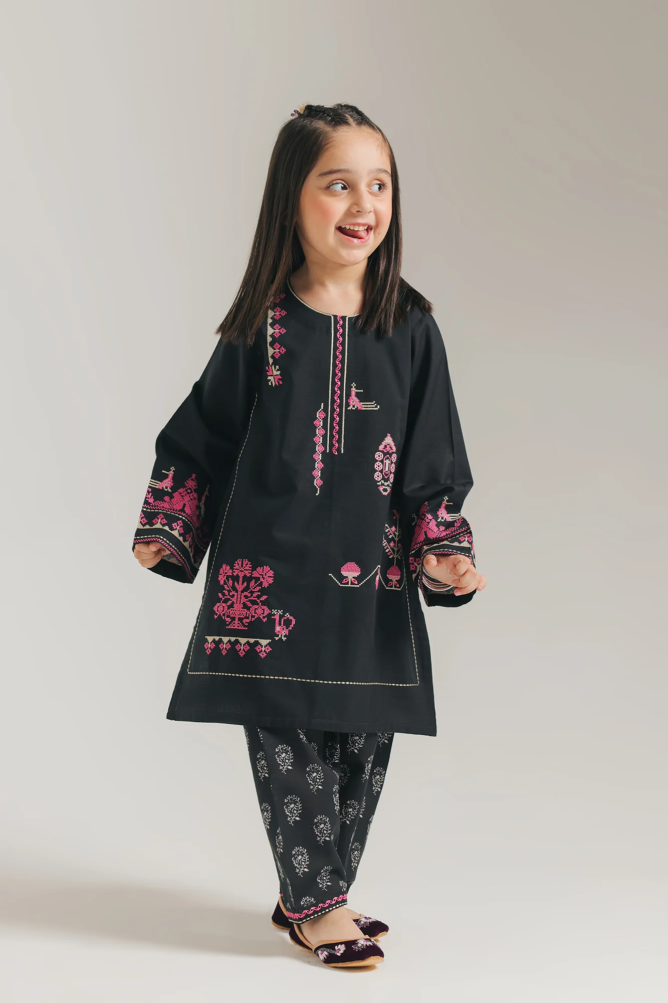 EMBROIDERED SUIT (E1506/402/901 E1506/302/901) - Image 3