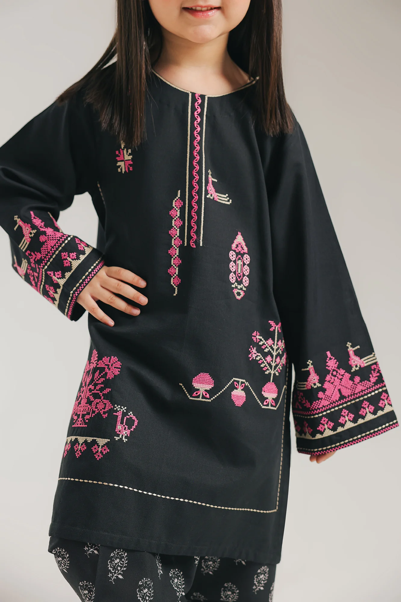 EMBROIDERED SUIT (E1506/402/901 E1506/302/901) - Image 6