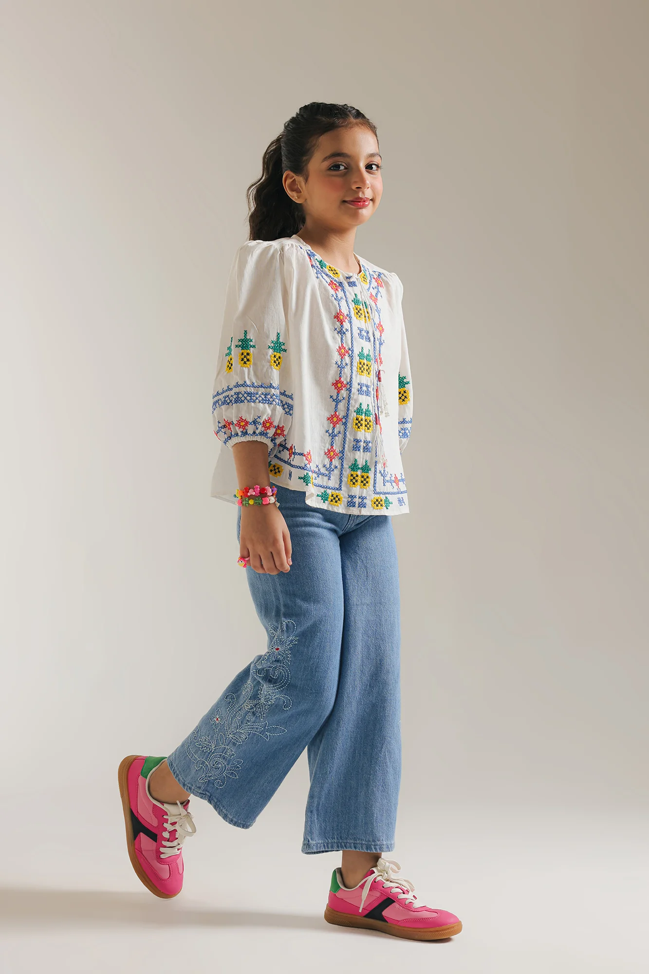 EMBROIDERED TOP (E1485/401/001) - Image 3