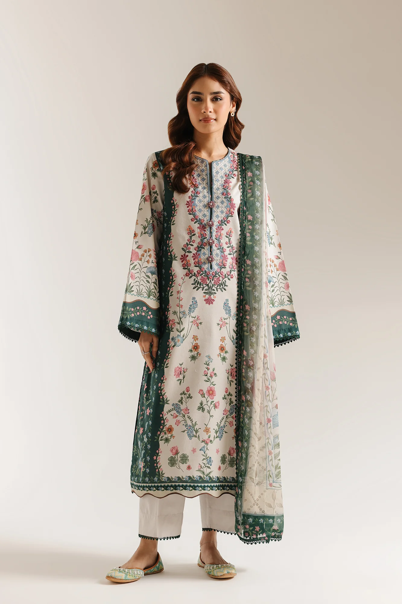 EMBROIDERED SUIT (E1016/203/712) - Image 2