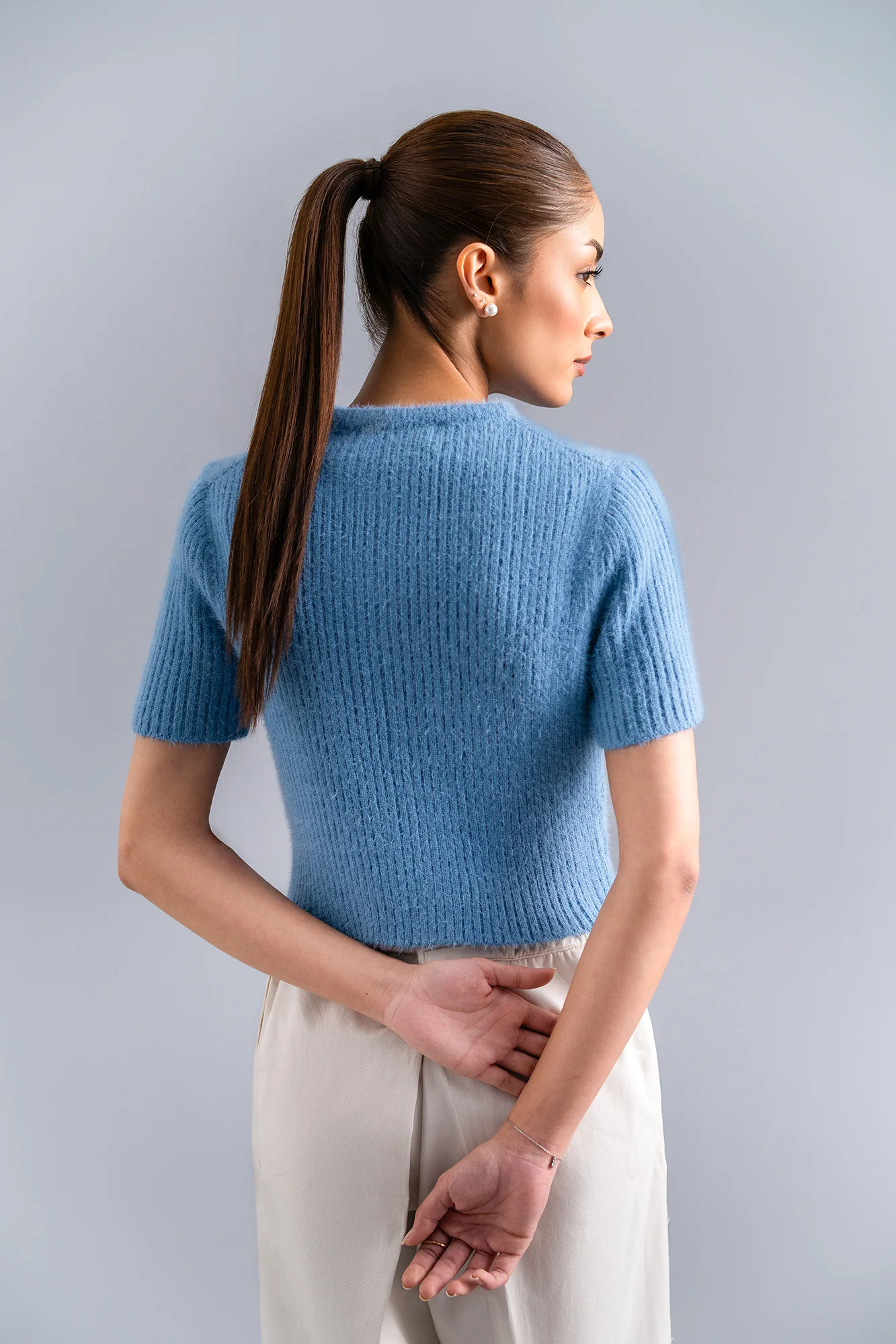 CROPPED RIBBED SWEATER (E2058/108/629) - Image 4